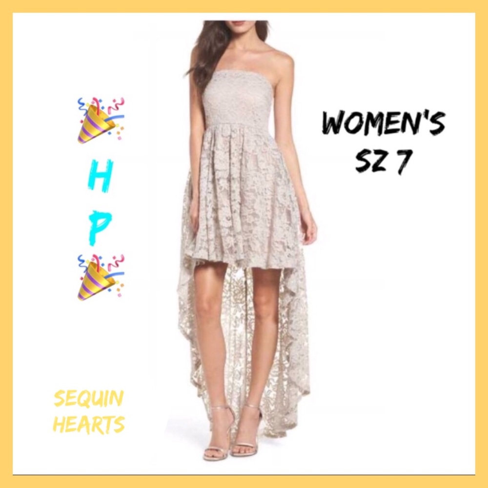 Designer SEQUIN HEARTS Dress NWT B4